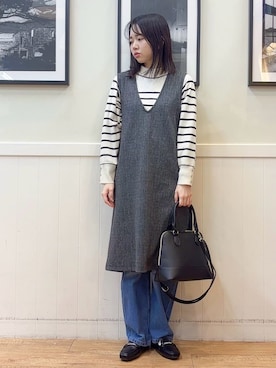 えぬさん(レディース・159cm)の冬コーディネート