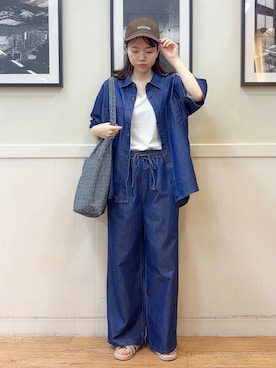 えぬさん（レディース・159cm）の夏コーディネート
