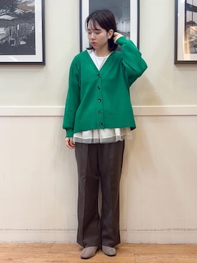 「DRESKIP（ドレスキップ）のアイテム」を使った、えぬさん（レディース・159cm）の秋コーディネート