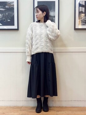 「DRESKIP（ドレスキップ）のアイテム」を使った、えぬさん（レディース・159cm）の秋コーディネート