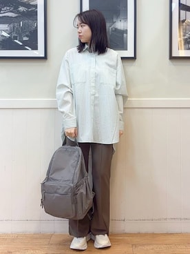 「アイテム（その他小物、ベージュ系）」を使った、えぬさん（レディース・159cm）の春コーディネート