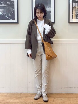 「SHOO・LA・RUE（シューラルー）のアイテム（テーラードジャケット）」を使った、えぬさん（レディース・159cm）の秋コーディネート