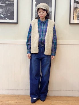 「DRESKIP（ドレスキップ）のアイテム」を使った、えぬさん（レディース・159cm）の秋コーディネート