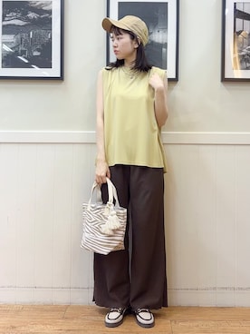 「SHOO・LA・RUE（シューラルー）のアイテム（ネックレス）」を使った、えぬさん（レディース・159cm）の春コーディネート