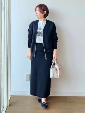 「SOUP（スープ）のアイテム」を使った、やじまさん（レディース・155cm）の冬コーディネート