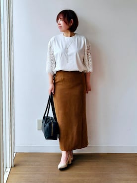「UNTITLED（アンタイトル）のアイテム」を使った、やじまさん（レディース・155cm）の秋コーディネート