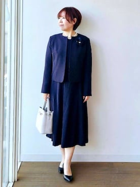 「Rubyrivet（ルビーリベット）のアイテム（パンツ）」を使った、やじまさん（レディース・155cm）の冬コーディネート