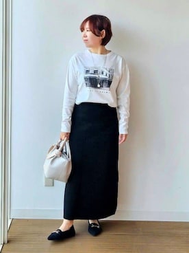 「SOUP（スープ）のアイテム（トップス）」を使った、やじまさん（レディース・155cm）の冬コーディネート