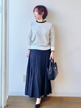 「SOUP（スープ）のアイテム」を使った、やじまさん（レディース・155cm）の春コーディネート