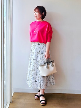 「UNTITLED（アンタイトル）のアイテム」を使った、やじまさん（レディース・155cm）の夏コーディネート