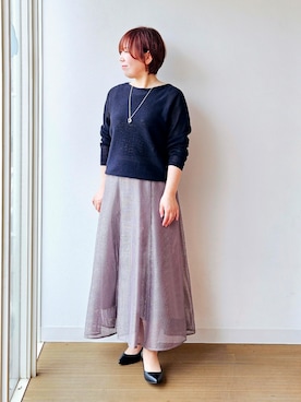 「COUP DE CHANCE（クードシャンス）のアイテム」を使った、やじまさん（レディース・155cm）の春コーディネート