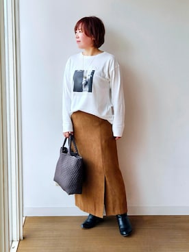 「UNTITLED（アンタイトル）のアイテム（アクセサリー）」を使った、やじまさん（レディース・155cm）の秋コーディネート