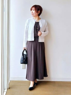 「SOUP（スープ）のアイテム」を使った、やじまさん（レディース・155cm）の春コーディネート