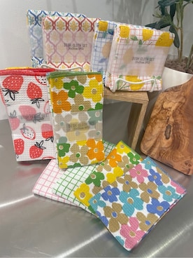 「212 KITCHEN STORE（トゥワントゥキッチンストア）のディッシュクロス 2PCSセット レモン コーラル（エプロン、その他）」を使った、まのちゃんさん（レディース・160cm）の冬コーディネート