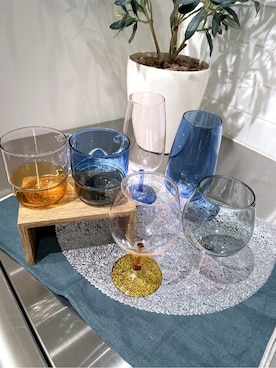 「アイテム（食器）」を使った、まのちゃんさん（レディース・160cm）の冬コーディネート