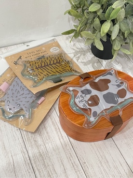 「212 KITCHEN STORE（トゥワントゥキッチンストア）のモモンガ バンド付クールジェル ミケ（キッチンツール、その他）」を使った、まのちゃんさん（レディース・160cm）の春コーディネート