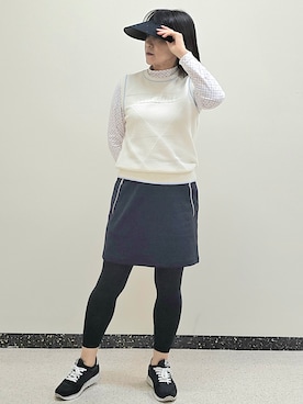 「ゴルフ」｜abiさん（レディース・157cm）の秋コーディネート