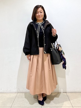 「Reflect（リフレクト）のアイテム（トップス）」を使った、itoさん（レディース・157cm）の秋コーディネート