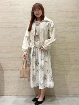 「index（インデックス）のアイテム（ブルゾン）」を使った、くるみさん（レディース・154cm）の冬コーディネート