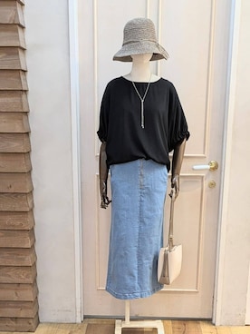 「アイテム（ハット）」を使った、kawaさん（レディース・100cm）の春コーディネート