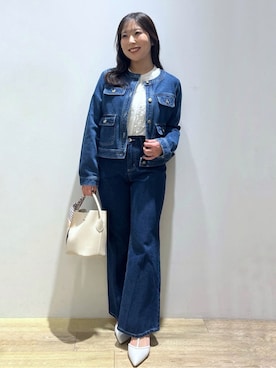 「index（インデックス）のアイテム（バッグ）」を使った、さやかさん（レディース・149cm）の春コーディネート