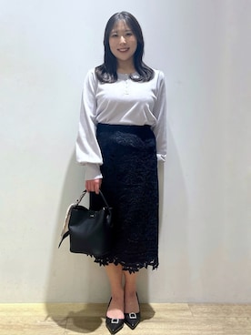 「index（インデックス）のアイテム（バッグ）」を使った、さやかさん（レディース・149cm）の春コーディネート