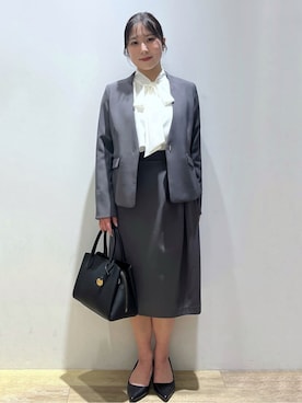 「index（インデックス）のアイテム（バッグ）」を使った、さやかさん（レディース・149cm）の冬コーディネート