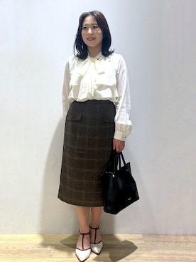 「index（インデックス）のアイテム」を使った、さやかさん（レディース・149cm）の秋コーディネート