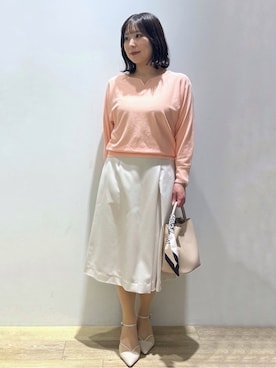 「HusHusH（ハッシュアッシュ）のアイテム」を使った、さやかさん（レディース・149cm）の春コーディネート