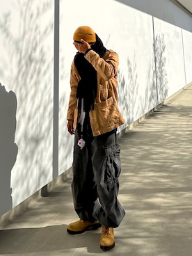 「H&M（エイチ・アンド・エム）のアイテム（ジャケット/アウター）」を使った、ちょらおさん（メンズ・173cm）の春コーディネート