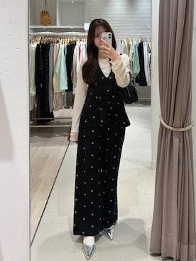 「mystic（ミスティック）のアイテム（シューズ）」を使った、misato🧁🤍さん（レディース・164cm）の春コーディネート
