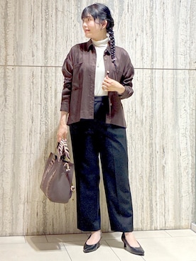 「Reflect（リフレクト）のアイテム（パンツ）」を使った、benigingerさん（レディース・164cm）の秋コーディネート