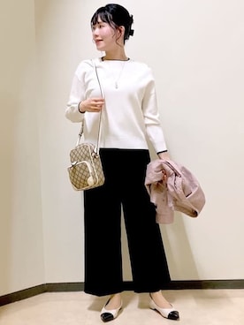 「アイテム（デニムジャケット、ピンク系）」を使った、benigingerさん（レディース・164cm）の春コーディネート