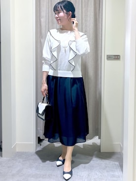 「アイテム（ピーコート）」を使った、benigingerさん（レディース・164cm）の春コーディネート