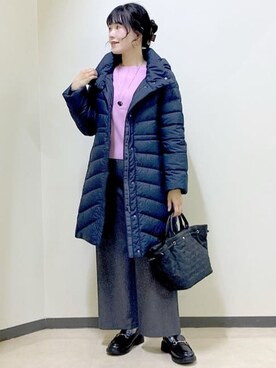 「Reflect（リフレクト）のアイテム（ダウンジャケット/コート）」を使った、benigingerさん（レディース・164cm）の秋コーディネート