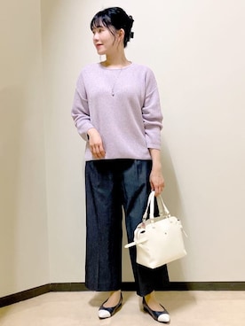 「アイテム（ピーコート）」を使った、benigingerさん（レディース・164cm）の春コーディネート