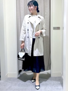 「アイテム（ピーコート）」を使った、benigingerさん（レディース・164cm）の春コーディネート