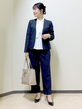 「smart pink（スマートピンク）のアイテム（トップス）」を使った、benigingerさん（レディース・164cm）の春コーディネート