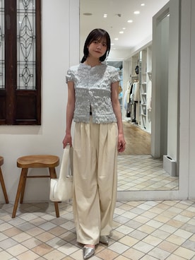 「mystic（ミスティック）のアイテム（ハンドバッグ）」を使った、sanaさん（レディース・161cm）の春コーディネート
