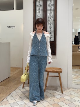 「アイテム（セットアップ）」を使った、sanaさん（レディース・161cm）の春コーディネート