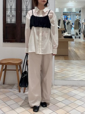 「mystic（ミスティック）のアイテム」を使った、sanaさん（レディース・161cm）の春コーディネート