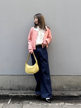 「RAGEBLUE（レイジブルー）のアイテム（バッグ）」を使った、サヤノさん（レディース・159cm）の春コーディネート