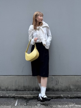 「RAGEBLUE（レイジブルー）のアイテム（バッグ）」を使った、サヤノさん（レディース・159cm）の春コーディネート