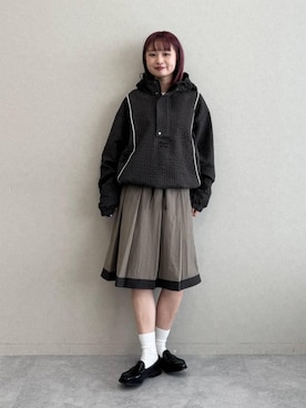 「UMBRO（アンブロ）のアイテム」を使った、サヤノさん（レディース・159cm）の秋コーディネート