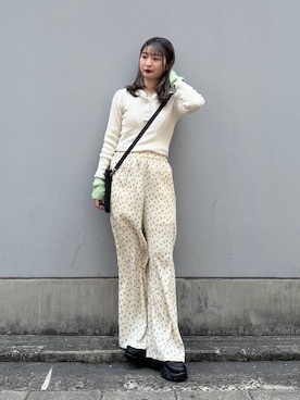 「RAGEBLUE（レイジブルー）のアイテム（バッグ）」を使った、サヤノさん（レディース・159cm）の春コーディネート