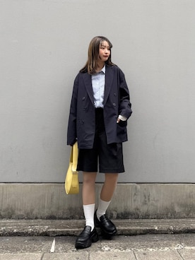 「RAGEBLUE（レイジブルー）のアイテム（バッグ）」を使った、サヤノさん（レディース・159cm）の春コーディネート