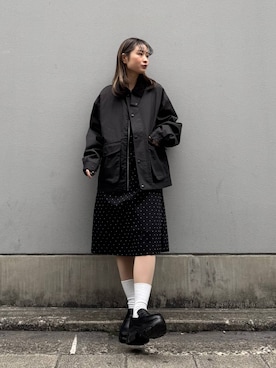 「RAGEBLUE（レイジブルー）のアイテム（ブルゾン）」を使った、サヤノさん（レディース・159cm）の春コーディネート