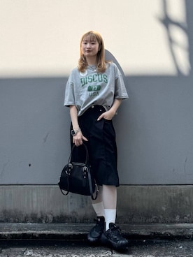 「RAGEBLUE（レイジブルー）のアイテム（バッグ）」を使った、サヤノさん（レディース・159cm）の春コーディネート