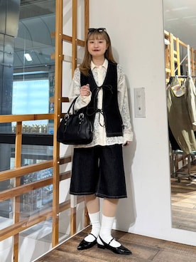 「ワントーン」｜サヤノさん（レディース・159cm）の春コーディネート