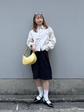「RAGEBLUE（レイジブルー）のアイテム（バッグ）」を使った、サヤノさん（レディース・159cm）の春コーディネート